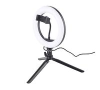 Jectse Beauty Photography Live Ring Light avec des Lampes LED Dimmables, des Supports de Trépied Stables, Une Conception Compacte et Lumineuse pour Les Portraits et Les Vidéos