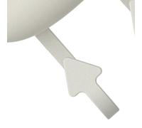 Jectse Belle Suppression de la Langue de Départ pour Les Magasins avec Une Construction ABS Efficace (White)