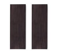 Jectse Bloc en Bois D'ébène, 2 Pièces, 12x4x2,5 Cm, Bois D'ébène Noir pour