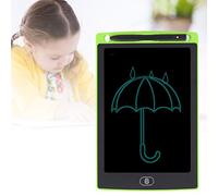 Jectse Bloc-Notes LCD, Planche à Dessin Monochrome pour Enfants, Protection des Yeux, Tableau D'écriture LCD 8,5 Pouces pour Enfants, 6 Couleurs, Bloc de Dessin Intelligent pour (Green)
