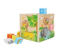 Jectse Blocs de Construction éducatifs Assortis en Forme de Bois, Jouet pour Améliorer Le Développement Visuel des Enfants de 3 Ans et Plus, 15 Motifs Géométriques pour Les Enfants (boîte de