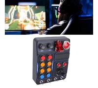 Jectse Boîte à Boutons Multifonctionnelle Sim Racing, Interrupteur à Bascule Lié, Commande D'éclairage RVB Multifonctionnelle, avec 19 Boutons 9 Types 30 Options Programmables