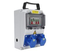 Jectse Boîte de Sortie étanche, Boîte de Sortie Industrielle, Boîte de Distribution de Douille électrique Portable avec Conception de Charnière de Boucle pour L'usine, L'atelier, le
