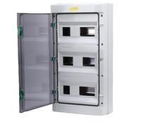 Jectse Boîte électrique Résistante aux Intempéries, Plastique ABS 2,8 Mm, Boîte de Distribution IP66 Rain Proof pour Atelier D'hôtel, Couvercle Transparent avec Double Serrure