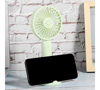 Jectse Bureau Portable électrique - Ventilateur de Nuit avec un Ajustement de L'énergie éolienne à 3 Cours pour un Petit Ventilateur USB USB pour Regarder des Films/Détente, Vert/Rose/Blanc /