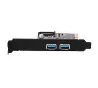 Jectse Bureau USB3.2 Carte D'extension avec Interface de Protection SATA15pin, Noir pour ASM3142 ASM3142, 10 Gbit/S Vitesse de Transmission, pour la Plupart des Châssis