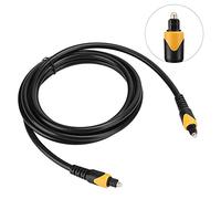 Jectse Câble Audio Optique Numérique Haute qualité 2m /6,56ft Câble Coaxial pour 360 Lecteurs de Barre de Son pour/SPDIF