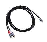 Jectse Câble Audio USB C vers 2 AV, Type C vers 2 AV Mâle vers Mâle Y, Câble Audio pour Téléphone, Tablette, Home Cinéma, DVD, Amplificateur, Haut-parleur (oncle paternel)