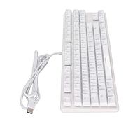 Jectse Câble Clavier de Jeu câblé RVB RVB Backit Light Switch 87 Touches Plug and Play for Computer Gamer ABS/Black / 1