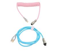 Jectse Câble de Bobine Amovible de Type C avec Connexion d'avion, Charge à Haut Débit pour Clavier Mécanique, Compatible avec la Plupart des Claviers Compatibles