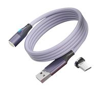Jectse Câble de Données Magnétique à Chargement Rapide 3A pour et, Fil Doux en Silicone Liquide pour une Sensation et une Charge Sûre et une Charge Sûre, un Matériau TPE Portable et Durable, Idéal