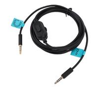 Jectse Câble de Remplacement pour Casque de Jeu avec Contrôle du Volume en Ligne, Interrupteurs Muets, Cordon tressé en Nylon plaqué or, Jack 3,5 Mm, 2 M pour, G433, X2