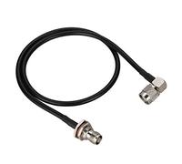 Jectse Câble D'extension épais de 60 Cm TNC Mâle à TNC Femelle Compatible avec PRC-152, TS PRC-148, Abs Noirs