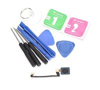 Jectse Câble Flexible du Bouton du Capteur D'empreinte Digitale pour 3 Smartphones, Remplacement du Bouton D'accueil Durable pour 3 (BLACK)
