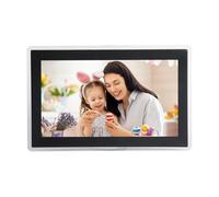 Jectse Cadre Photo Numérique WiFi 15,6 Pouces, écran Tactile IPS HD, Cadre Photo Numérique Intelligent WiFi, Mémoire Intégrée de 32 Go, Montable au Mur, Partage instantané de (Prise UE)