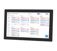 Jectse Calendrier Numérique de 15,6 Pouces, Planificateur Familial électronique de 32 Go avec écran Tactile IPS FHD pour la Cuisine du Bureau à Domicile, Sauvegarde dans Le, (Prise UE)