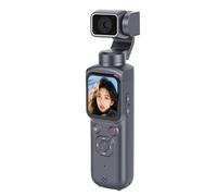 Jectse Caméra Corporelle 4K, Caméra Vlogging, Mini Vidéo Numérique 64 MP Anti-secousses pour la Photographie, Suivi des Objets du Visage, Embellissement Intelligent,
