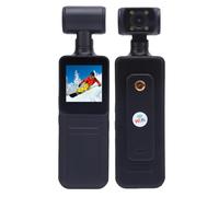 Jectse Caméra d'action WiFi HD 4K, Vue Grand Angle de 135°, Objectif Rotatif à 180°, écran HD de 1,3 Pouces, Lecture en Temps réel, avec Application d'éclairage LED