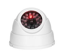 Jectse Caméra de Surveillance Simulée Dôme sans Fil, 30 LED IR Factices, Mr-18b pour la sécurité Intérieure et Extérieure