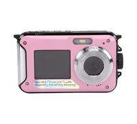 Jectse Caméra étanche 48 MP, 2,7K, Autofocus, Zoom 16x, Flottante, Double écran, Compatible avec Carte Mémoire jusqu'à 128 Go, Idéale pour la Plongée avec Tuba, la Natation et la