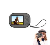 Jectse Caméra Numérique 4K, Photo de Caméra Anti Shake Kids 48MP avec Zoom Numérique 16x, Carte de 32 Go, Lampe de Poche, Horodatage, pour Voyager, Camping, pour Adolescents Filles (Black)
