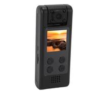 Jectse Caméra Portée sur Le Corps 4K, Enregistreur Vidéo Portable HD à Vision Nocturne avec Objectif Rotatif à 180° et Clip Arrière, Caméra Vidéo Rechargeable WiFi Montée sur Le Corps