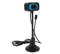 Jectse Caméra Web, Webcam de Streaming USB Haute Définition avec Microphone à Lumière de Remplissage LED, Mise au Point Manuelle pour Les Conférences et Les Appels Vidéo