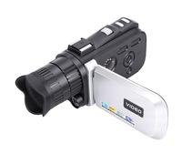 Jectse Caméscope Numérique FHD 1080P 24MP, Caméra Vidéo Anti-secousse Zoom 18x avec écran Rotatif de 3,0 Pouces à 270 °, pour Les Mariages de Voyage et Les Aventures en Plein Air (Silver)