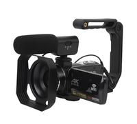 Jectse Caméscope vidéo 4K, caméra numérique avec Support, Microphone et Support, 56M 4K 30FPS IR Nuit, Zoom 18X, écran Tactile IPS 3,0 Pouces, caméra Professionnelle de vlogging