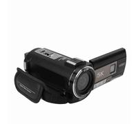 Jectse Caméscope Vidéo 5K, AE20 Ultra HD 56MP Vision Nocturne Vlogging, écran Tactile Rotatif 3, Zoom Numérique 18X, Caméscope WiFi DV avec Microphone, Pare-, Télécommande