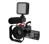 Jectse Caméscope Vidéo Portatif 5K, Appareil Photo Numérique DV à écran Tactile IPS de 3 Pouces, 56MP Anti-secousse, Zoom Numérique 18X, Mise au Point Automatique, Caméra Vlogging WiFi