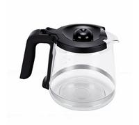 Jectse Carafe à café en Verre Résistant à la Chaleur de 12 Tasses, Cafetière de Remplacement de 1,8 L pour Cafetière, Carafe en Verre pour avec Poignée Ouverte