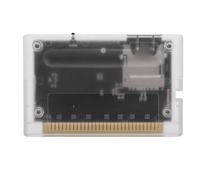 Jectse Carte de Jeu 4000 en 1, Adaptée aux Consoles de Jeu Originales Mega Drive MD1 MD2 MD3 CD X 32X, avec Carte Mémoire de 8 Go, pour Système Maître et Jeux 32X (Blanc transparent)