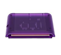 Jectse Carte de Jeu 4000 en 1, Adaptée aux Consoles de Jeu Originales Mega Drive MD1 MD2 MD3 CD X 32X, avec Carte Mémoire de 8 Go, pour Système Maître et Jeux 32X (Violet transparent)
