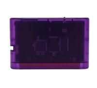 Jectse Carte de Jeu Adaptée à la Console de Jeu Rétro Mega Drive, Cartouche de 4000 en 1 avec Petite Carte Mémoire de 8 Go, Extension de Stockage, Large compatibilité (Violet transparent)