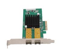 Jectse Carte de Réseaux PCIe à Double Port, Chipset élevé, Blindage Solide pour Une Transmission de Données Fiable, Métal