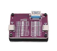 Jectse Carte de Test de Câble USB, Vérificateur de Câble de Données à Double extrémité 2xType C 1xUSB avec 24 Indicateurs LED, pour des Contrôles de compatibilité Complets