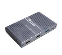 Jectse Carte de Vidéo 4K 60 Hz, Dispositif de USB 3.0 avec Ports de Sortie en Boucle de 3,5 Mm, pour L'enregistrement en Streaming sur PC, Aucun Pilote Requis