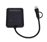 Jectse Carte de Vidéo USB, Convertisseur VHS Analogique vers Numérique avec Double Entrée USB C, Dispositif de Multimédia AV vers HD 1080p pour Magnétoscope, Lecteur DVD, PC,