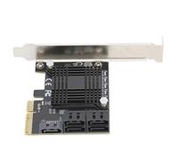 Jectse Carte D'extension de la Puce JMB585 PCI-E 4X à Bord avec Indicateur LED pour L'ordinateur, Conception Résistante aux Rayures, Prise en Charge de L'interface du Disque Dur, Idéal pour Les