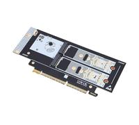 Jectse Carte D'extension NVMe PCIe 5.0 X8, Carte Adaptateur M.2 NVMe SSD Prend en Charge Les Tailles 2230 2242 2260 2280, avec Emplacement PCIe Gen 5.0 X8 X16 Plug and Play pour Wins