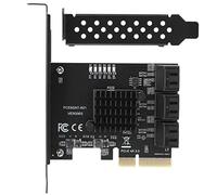 Jectse Carte D'extension PCIe, Adaptateur 3.0 6 Ports avec Indicateur de Surveillance LED et Puce de Dissipation Thermique, pour OS X NAS