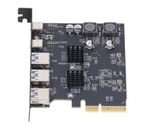 Jectse Carte D'extension USB3.2 Gen2 Carte D'extension à Haute Vitesse PCIe 4X pour la Mère de L'ordinateur, 10 Gbit/S Conception Multiport pour Les Appareils de Connexion