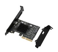 Jectse Carte D'extension USB3.2 Gen2x2 20GBit / S ASM3242 PCI E 4X Carte D'extension Transmission Stable pour 10 11