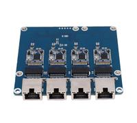 Jectse Carte Ethernet PCIe vers 4 2,5 G, Plug and Play Lecteur avec Chipset Realtek RTL8156, pour Rasp Pi 5 et Montage Supérieur et Inférieur