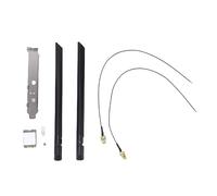 Jectse Carte Réseau Fil WiFi 6, Mini PCIe Bluetooth 5.3 1200 Mbps Double Bande 2,4 GHz/5 GHz, Adaptateur Réseau pour Ordinateur Portable avec Deux Antennes 8 DBi, Compatible 10/11 et