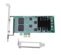 Jectse Carte Réseau Gigabit Ethernet PCIe, Adaptateur PCI Express 2.1 X1 RJ45 à 4 Ports avec équerre Pleine Hauteur Mince, pour Serveurs, Ordinateurs de Bureau et Applications