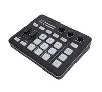 Jectse Carte Son de Jeu, Mélangeur Sonore 5.0 Type C avec Lumière RVB, Contrôle de Volume pour Le Streaming en Direct, Podcasting