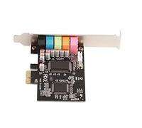 Jectse Carte Son, Matériel de Conversion de Signal de Bureau Stéréo 6 Canaux avec CD de Pilotes, pour Ordinateur PC à Emplacement PCI Express 7 Vista XP 32 64 Bits