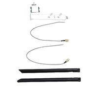 Jectse Carte WiFi 6E, Double Antennes 8dBi 2,4 GHz 5 GHz NGFF M.2 Adaptateur Réseau 1800 Mbps, avec BT5. et MU MIMO, pour 10 11 Ordinateurs Portables